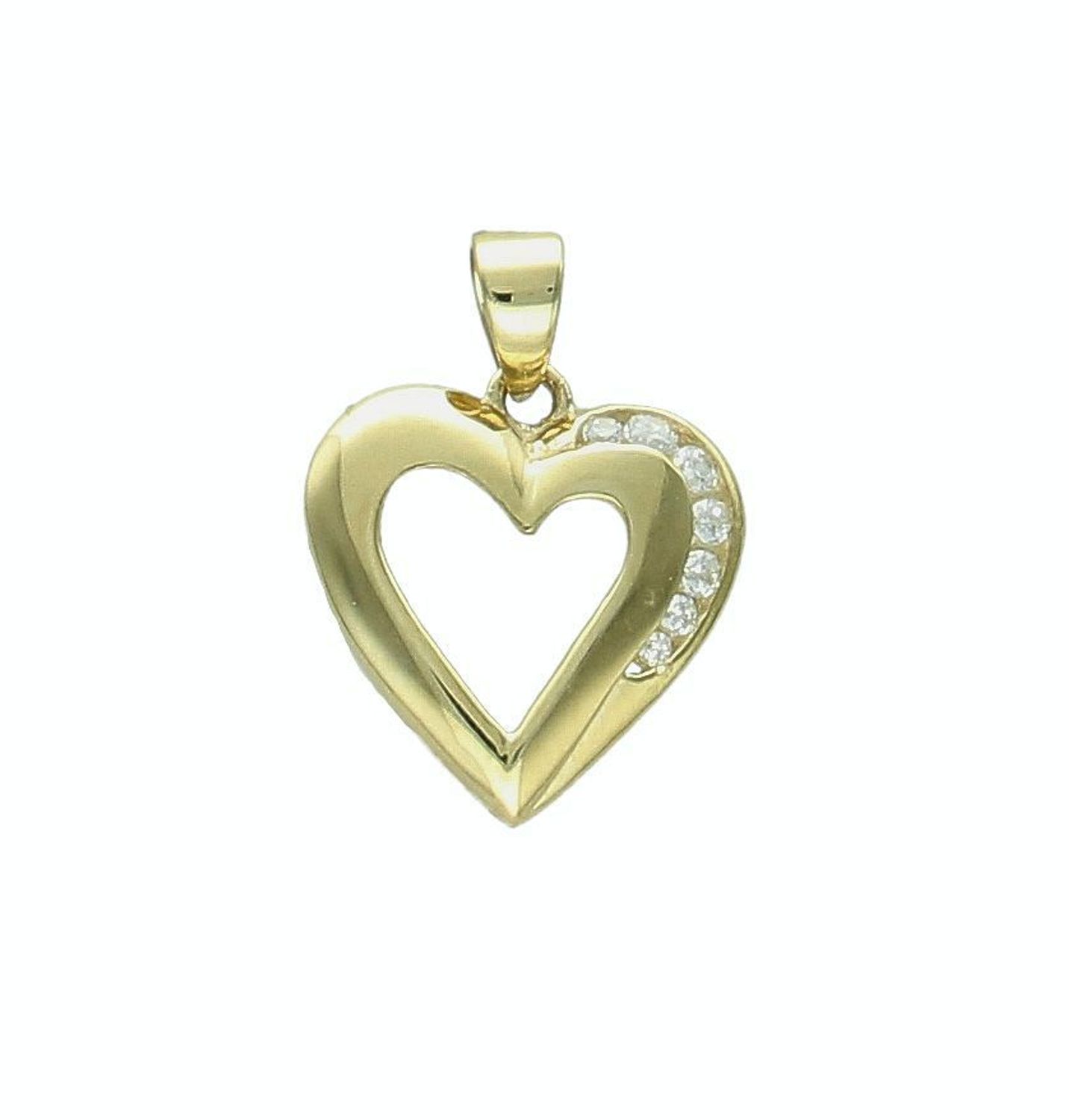 Złota zawieszka 375 Serce z cyrkonią ZA 4657 375.jpg